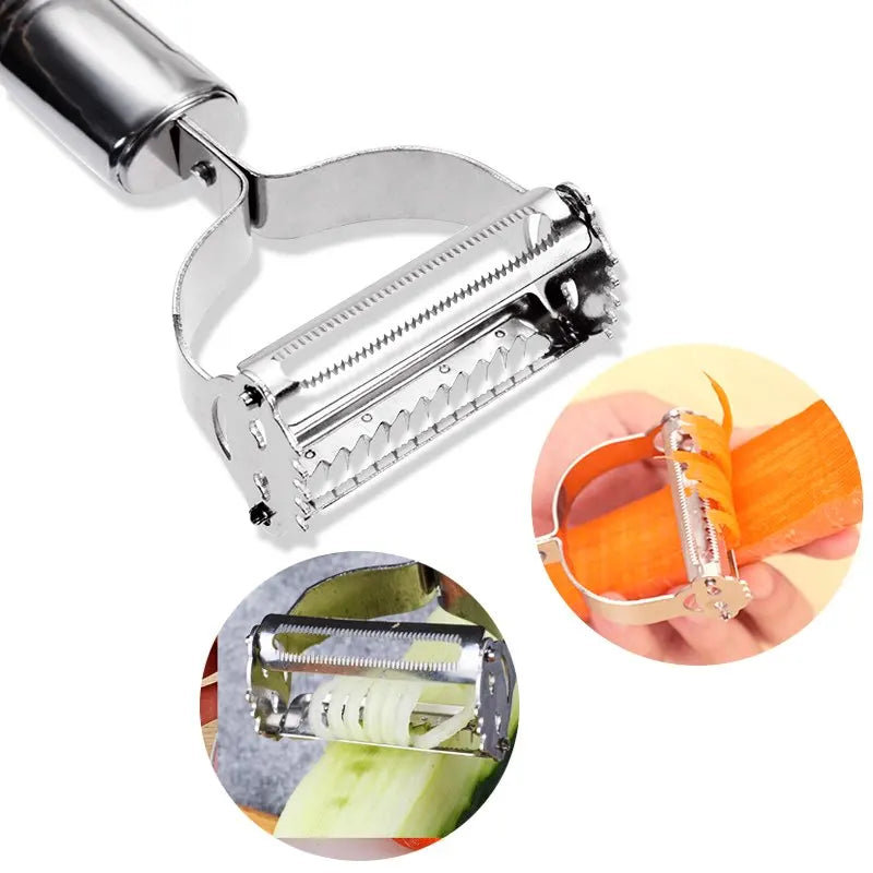 Ultra-Sharp Stainless Steel Vegetable Peeler & Slicer