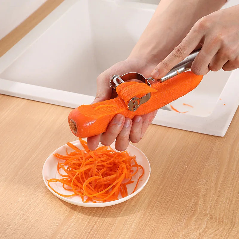 Ultra-Sharp Stainless Steel Vegetable Peeler & Slicer